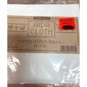 Aida Cloth 14 Count Cross Stitch Fabric 12" X 12" 100% Cotton Super Value
